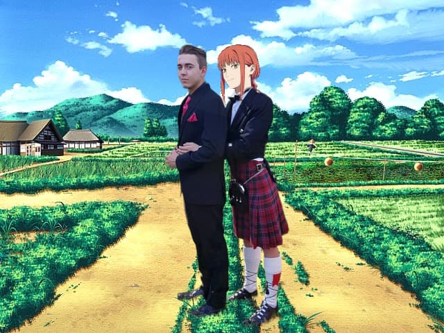 My Waifu and I on our Estate